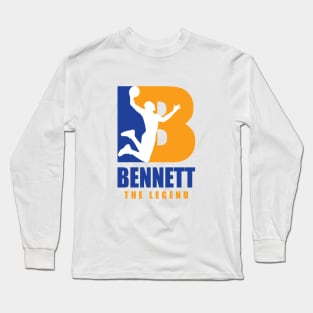 Bennett Custom Player Basketball Your Name The Legend Long Sleeve T-Shirt